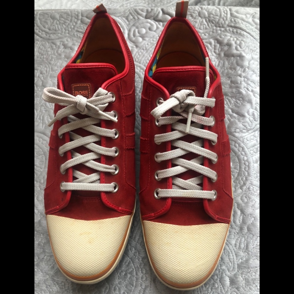Red Hugo Boss sneakers